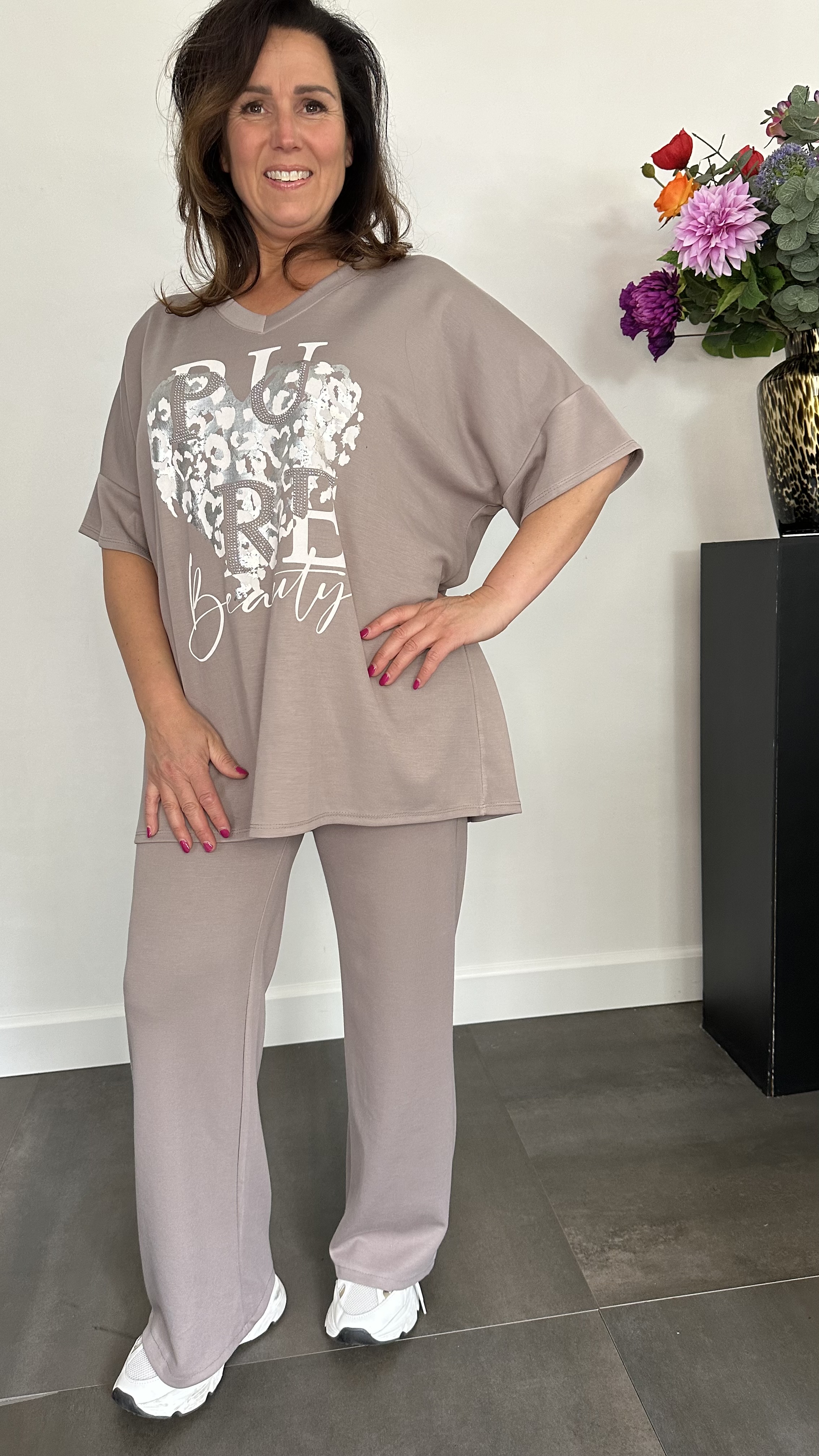 Comfy pak panter Love taupe