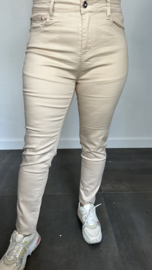 B.S. stretch broek zand