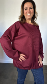 Sweater Custom +SIZE bordeaux