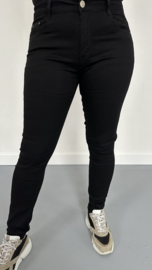 G-smack high waist jeans/ skinny fit zwart SALE