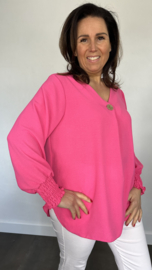 Top Nina crepe fuchsia