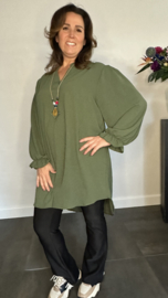 Tuniek Maya lange mouw +SIZE army
