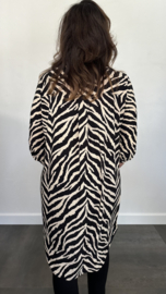 Tuniek Liz zebra zwart/ zand