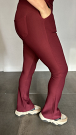 FLARED tregging Miss Angelia BORDEAUX