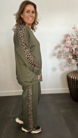 2-Delig comfy pak met panter bies Army