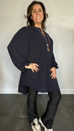 Tuniek Maya lange mouw +SIZE marine