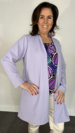 Vest met sjaalkraag Donna lila SALE