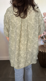 Blouse Silvi flowers Army
