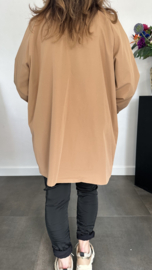 Trenchcoat gevoerd camel