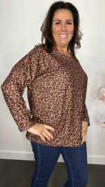 Baby rib truitje panter Bruin/Choco