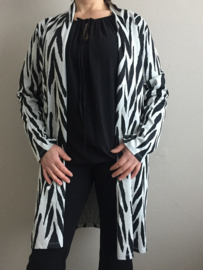 Vest zebra zwart/wit