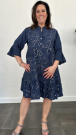 Jurk Isabella bling marine