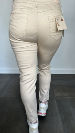 B.S. stretch broek zand