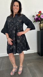 Jurk Isabella bling zwart