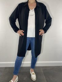 Half lange blouse/ jurk zwart