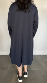 Sweaterdress panter +SIZE marine SALE