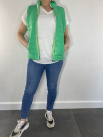 Bodywarmer gewatteerd groen SALE