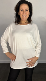 Shirt Debby met vleermuismouw ecru