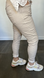 Joggjeans jacquard Bibi zand