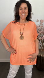 2-delige top Rihanna Neon oranje