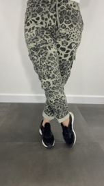 Cargo joggjeans panter leger groen