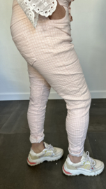 Joggjeans jacquard Bibi roze