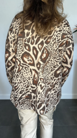 Trui panter bruin