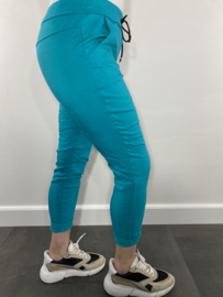 Joggjeans turquoise blauw +SIZE