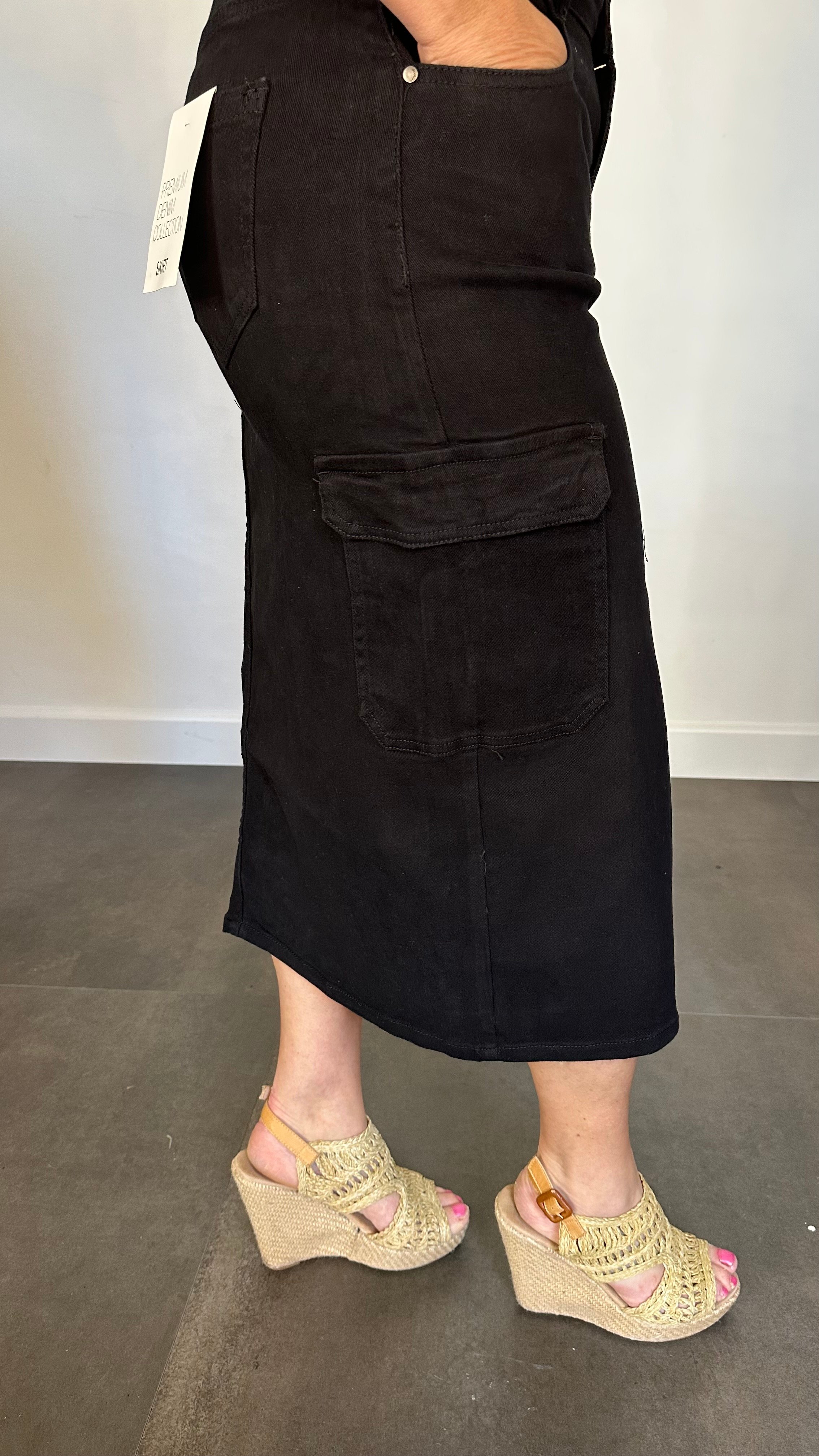 Denim rok G-smack zwart