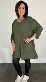 Crepe tuniek Trudy +SIZE army