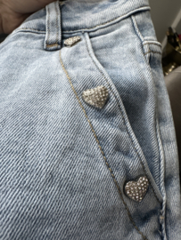 G-smack stretch jeans WIDE LEG love button
