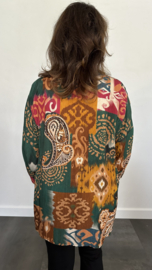 Blouse claire paisley groen