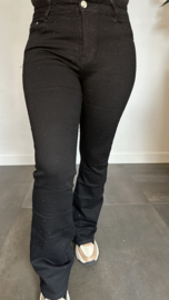 G-smack Jeans flared glitter zwart
