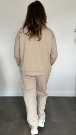 Comfy pak met dubbele bies zand