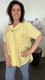 Blouse Silvi flowers Geel