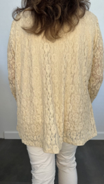 Kanten blouse Esmee Zand