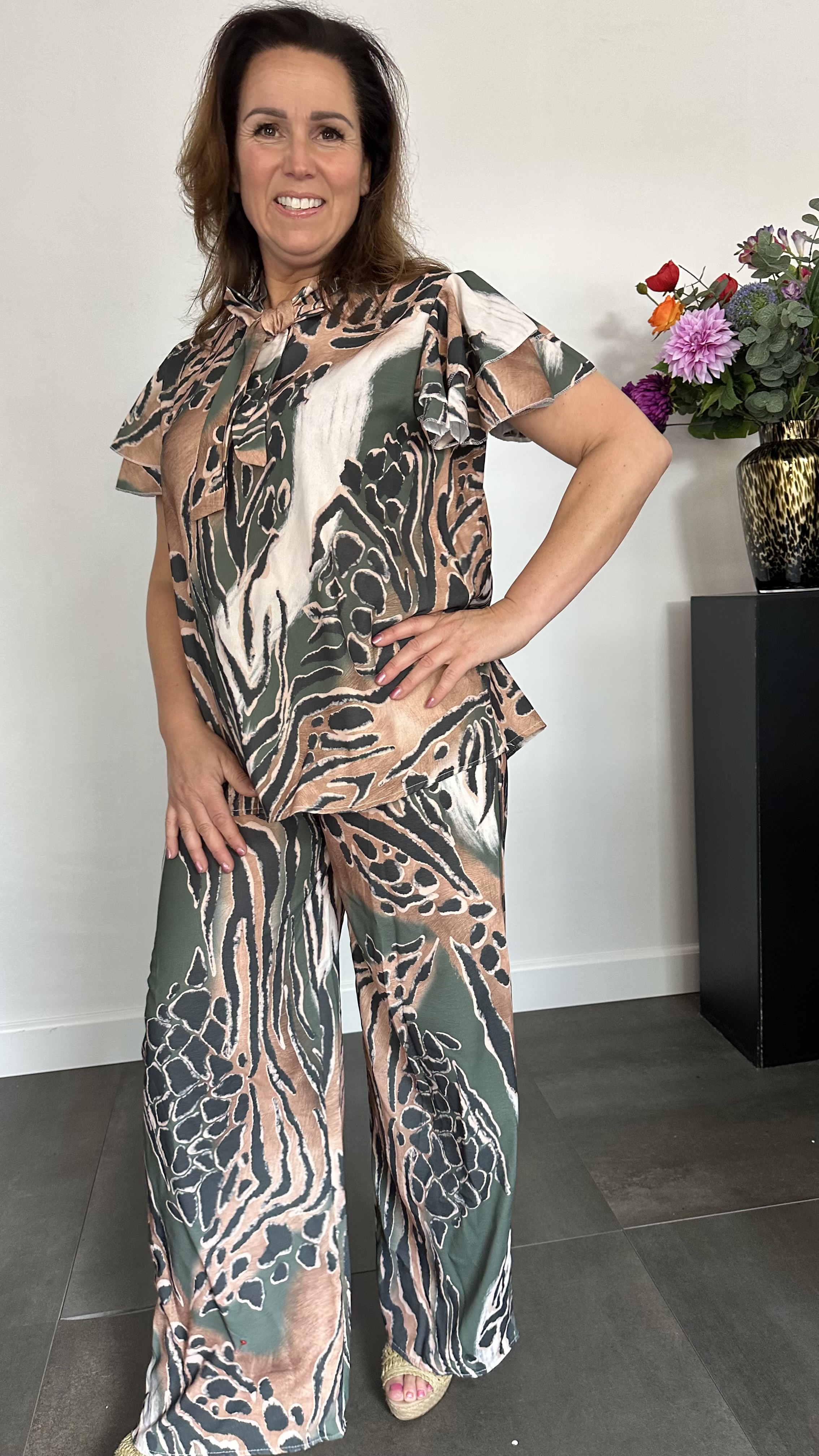 2-Delige set Morena met strik army SALE