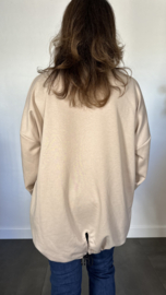 Sweater Custom +SIZE zand