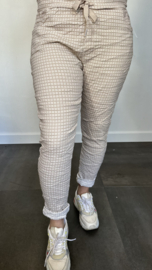 Joggjeans jacquard Bibi zand