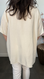 Top Esther met glitter Zand