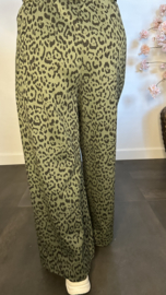 Panter palazzo broek Maud Army