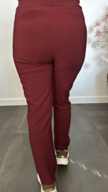 Tregging met fleece gevoerd en glitter detail Bordeaux