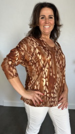 Top Gigi panter Roest Bruin