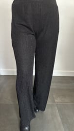 Broek Noélle sparkle lines zwart