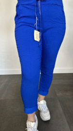 Comfy joggjeans kobalt (donker) +SIZE