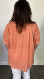 Blouse Isabella bling peach +SIZE