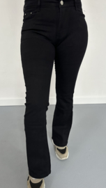 G-smack high waist jeans/ flare zwart