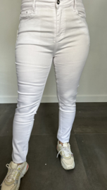 B.S. stretch broek wit