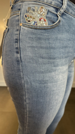 G-smack stretch MOM fit jeans  butterfly