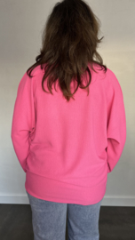 Top met strik CREPE fuchsia